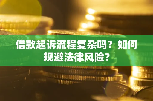 武汉借款起诉流程复杂吗？如何规避法律风险？