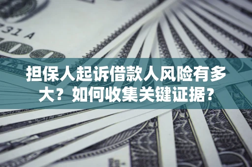 武汉担保人起诉借款人风险有多大？如何收集关键证据？