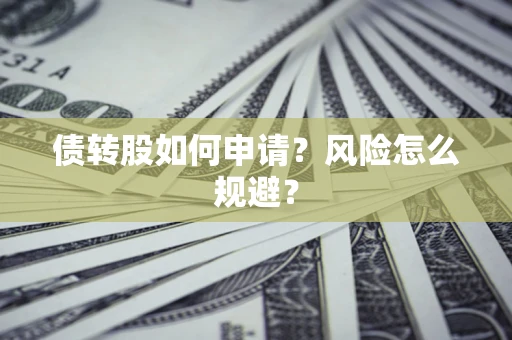 武汉债转股如何申请？风险怎么规避？