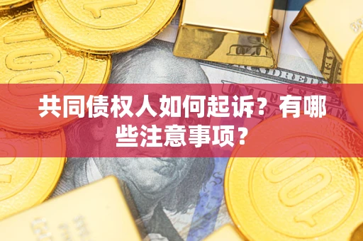武汉共同债权人如何起诉？有哪些注意事项？