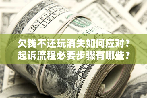 武汉欠钱不还玩消失如何应对？起诉流程必要步骤有哪些？